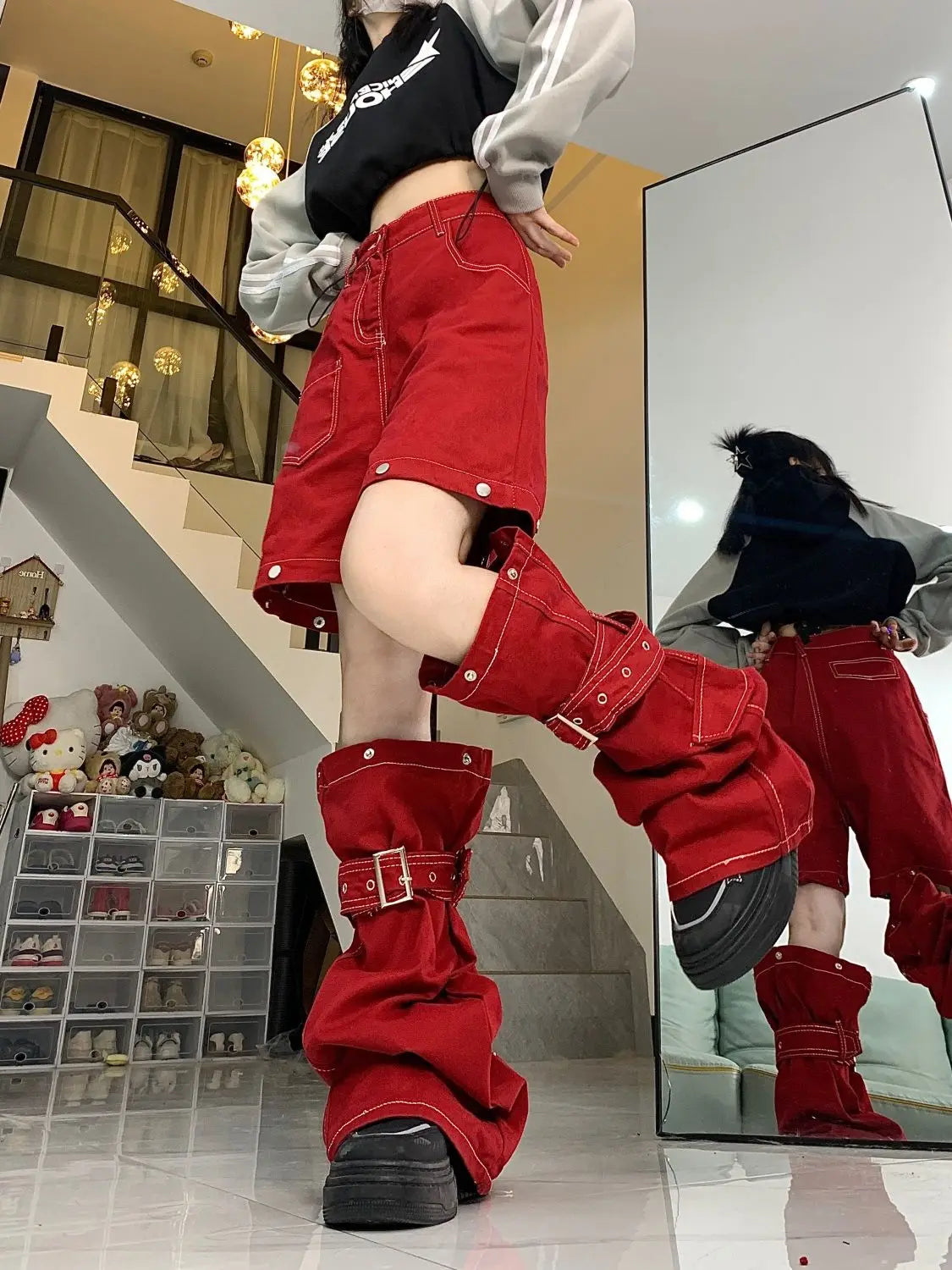 Vintage Gothic Merging Cargo Pant