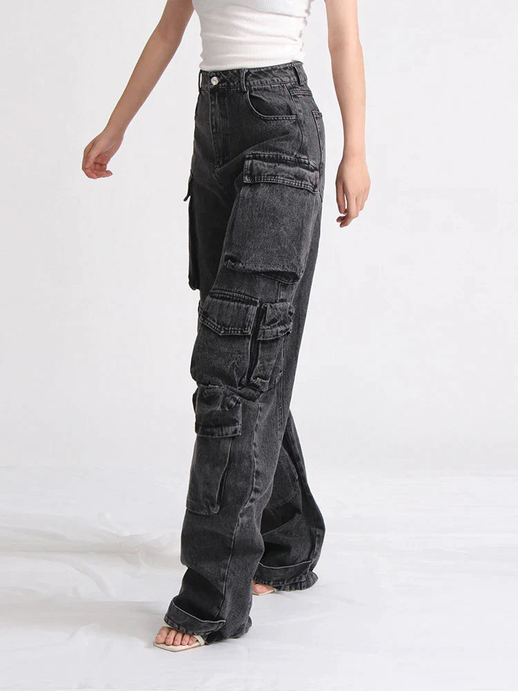 KittenAlarm - Alaya Pocket Detail Cargo Pants