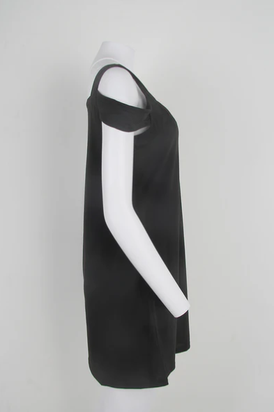 Cold Shoulder V-Neck Shift Mini Dress - View 3
