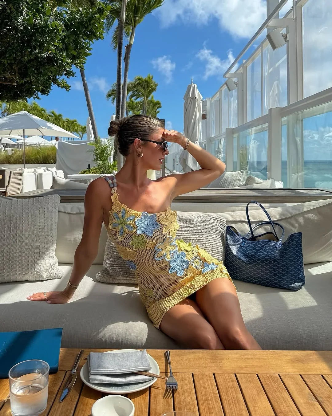 Shiny Bandeau Thong Sexy Bikini Set