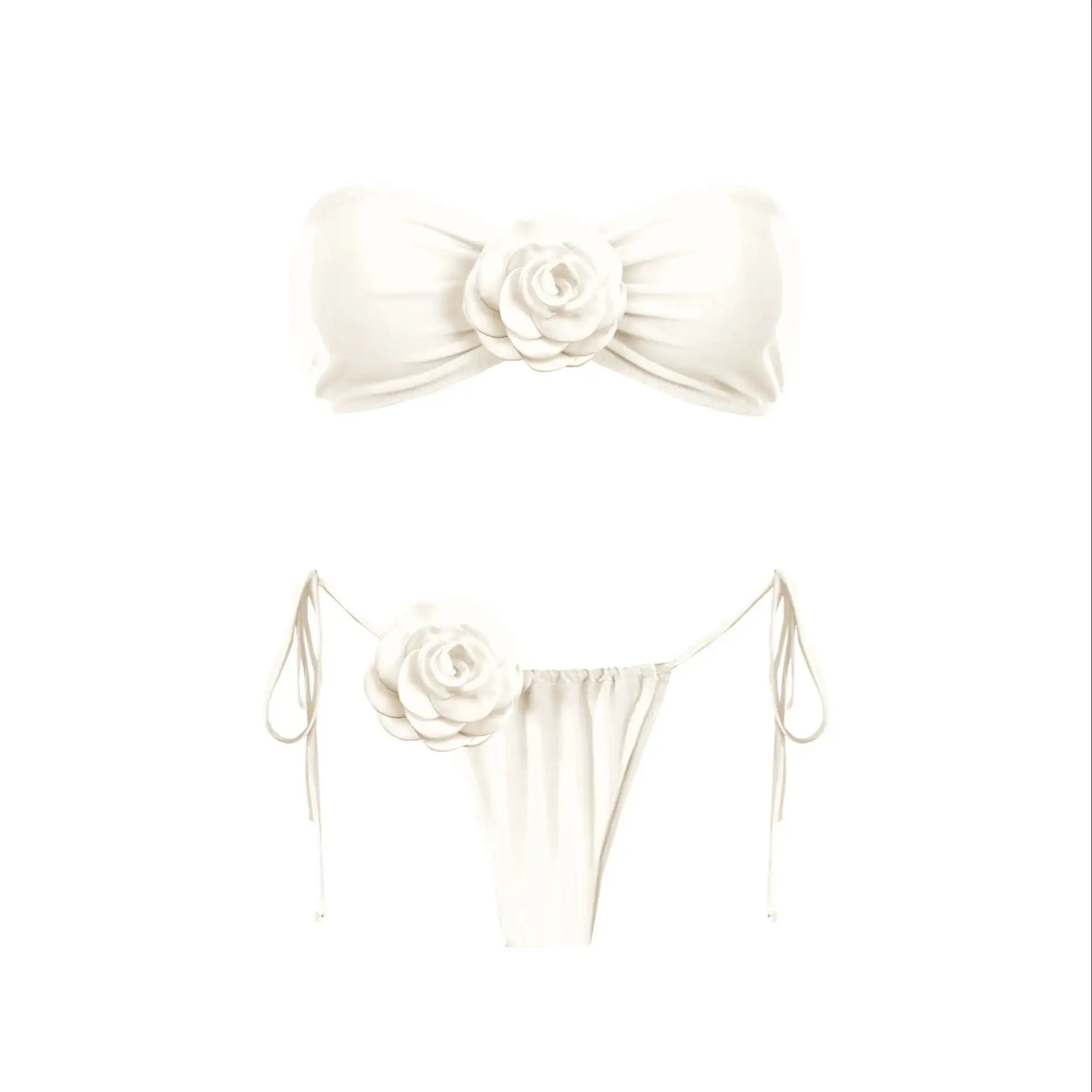 3D Flower Bandage Bikini Set