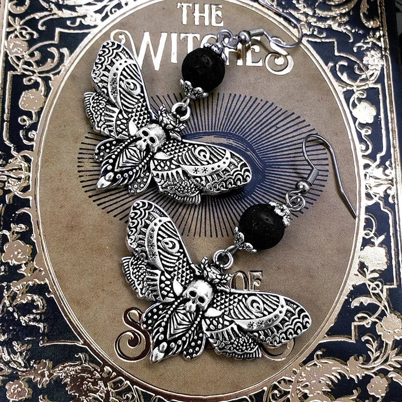 Tranquil Dove Ceramic Metal Circle Hoop Earring