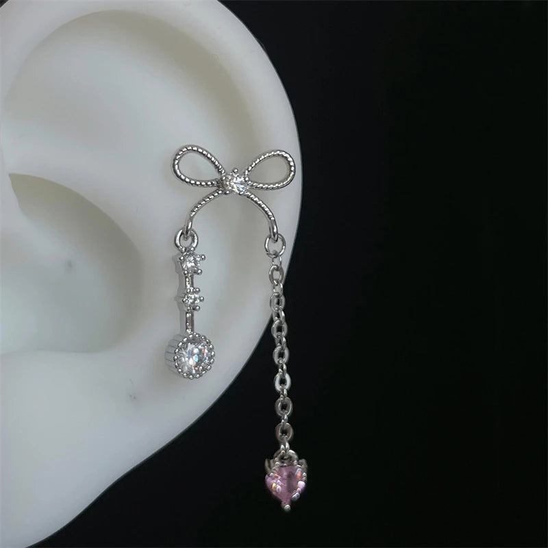 Shiny Saturn 316L Stainless Steel Stud Earring