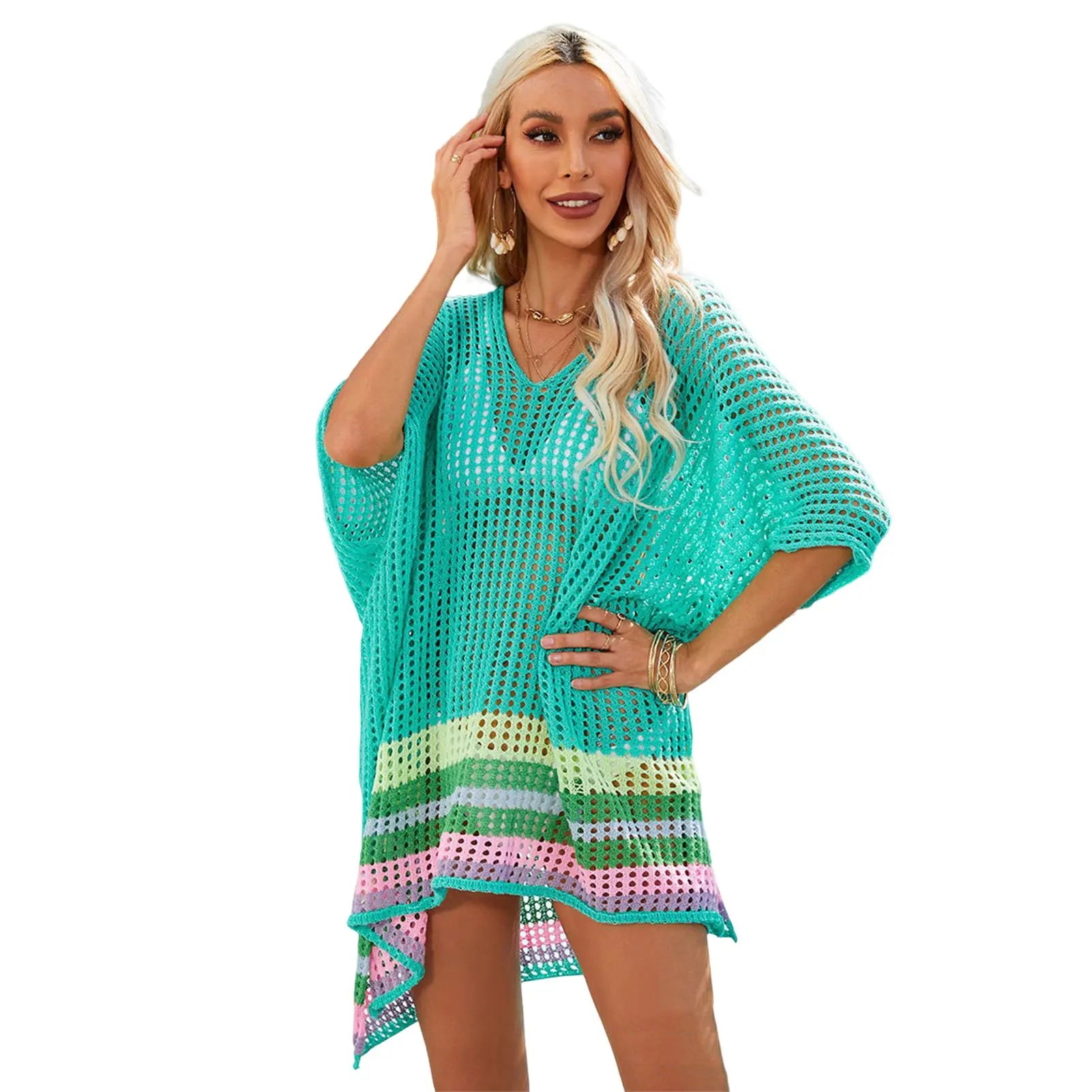 Hollow Out Crochet Bikini Cover Up