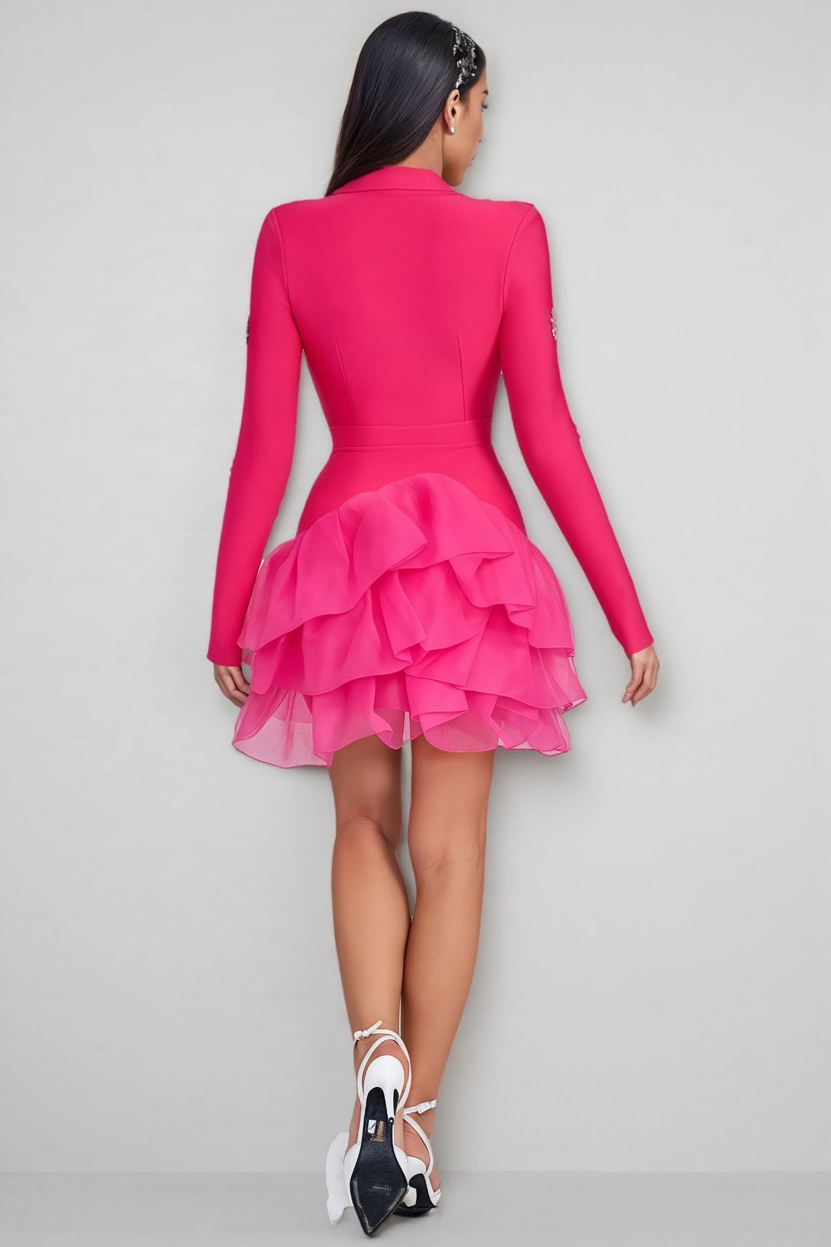 Cady Bandage Rhinestone Mini Dress - View 5