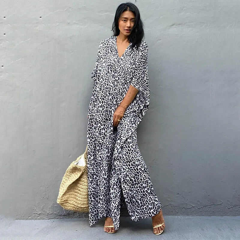 Women Swimsuit Kaftan Tunic Beach Cover Up