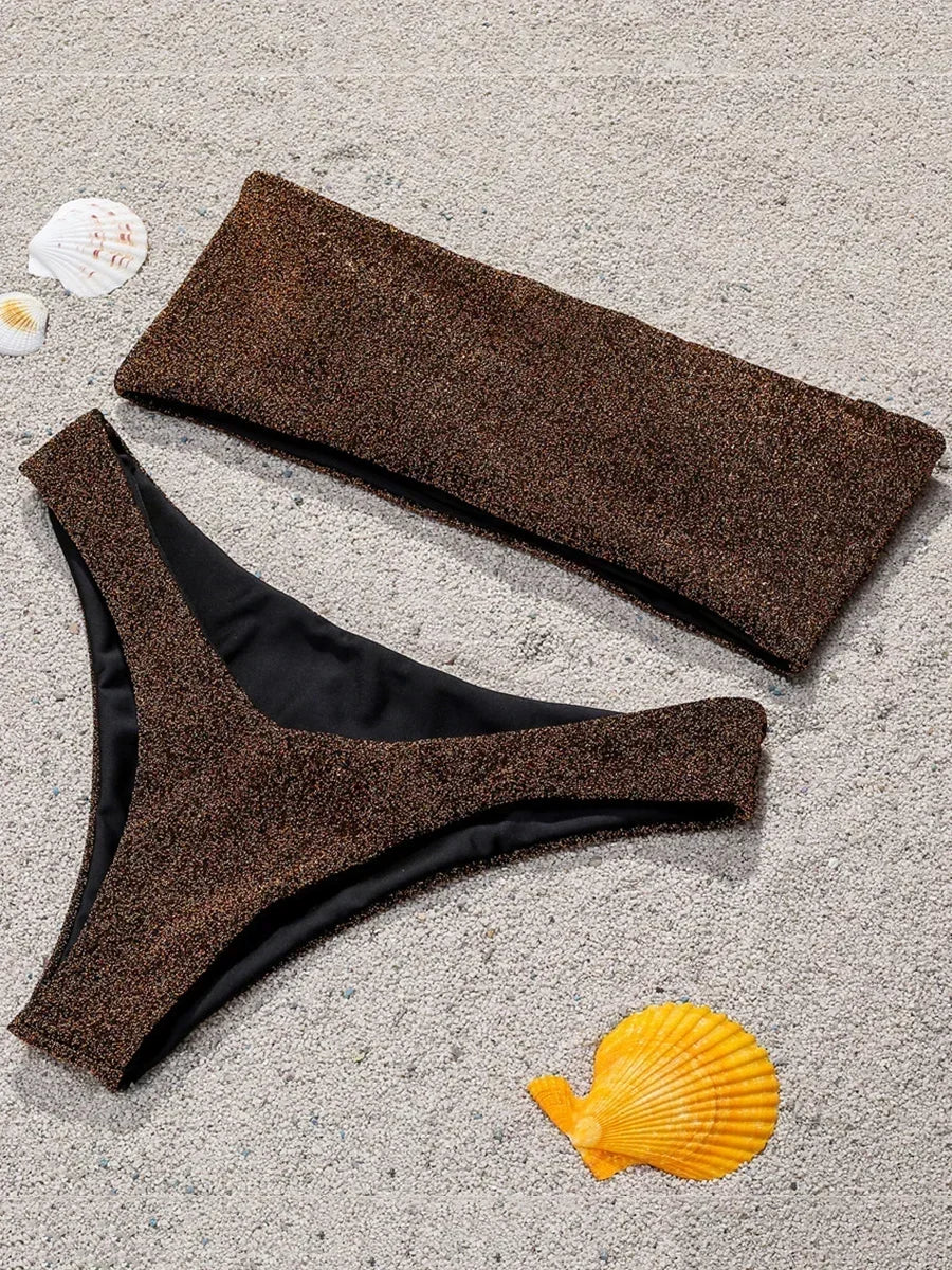 Sparkling High Waist Bikini Set