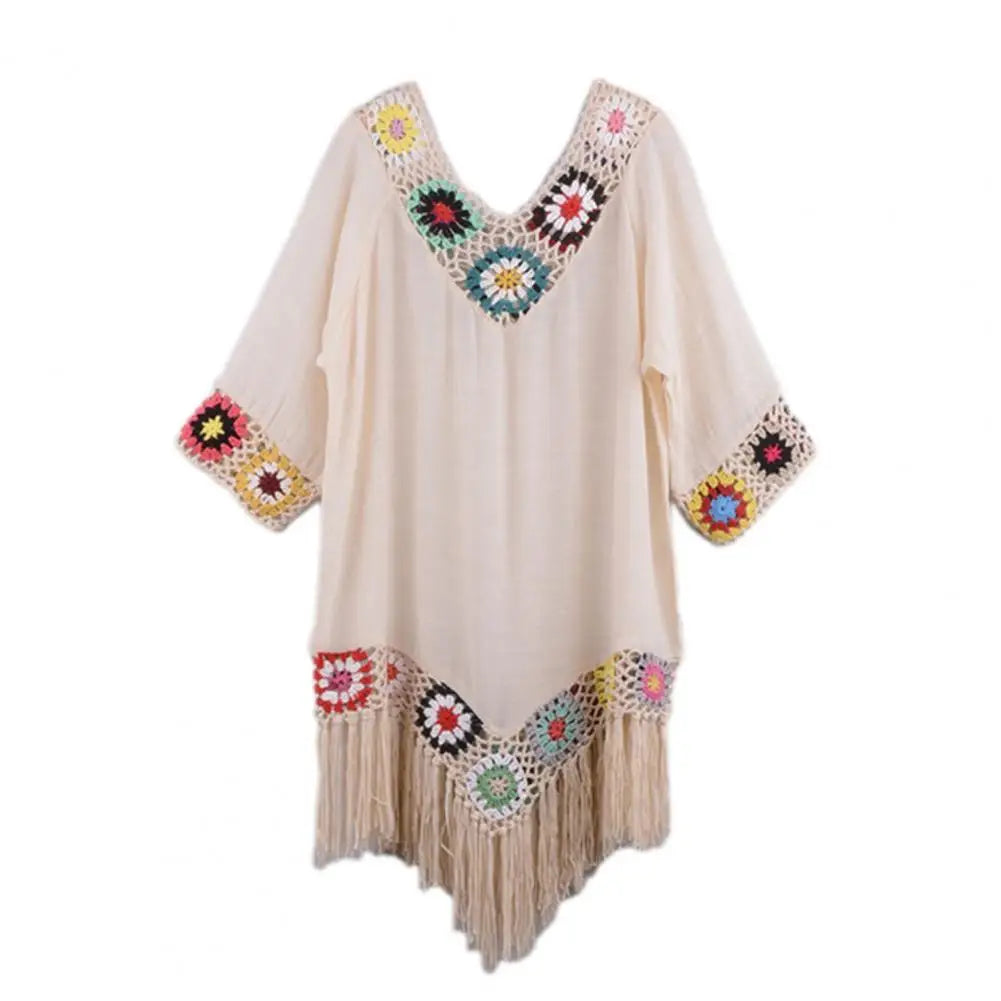 Hollow Out Crochet Bikini Cover Up