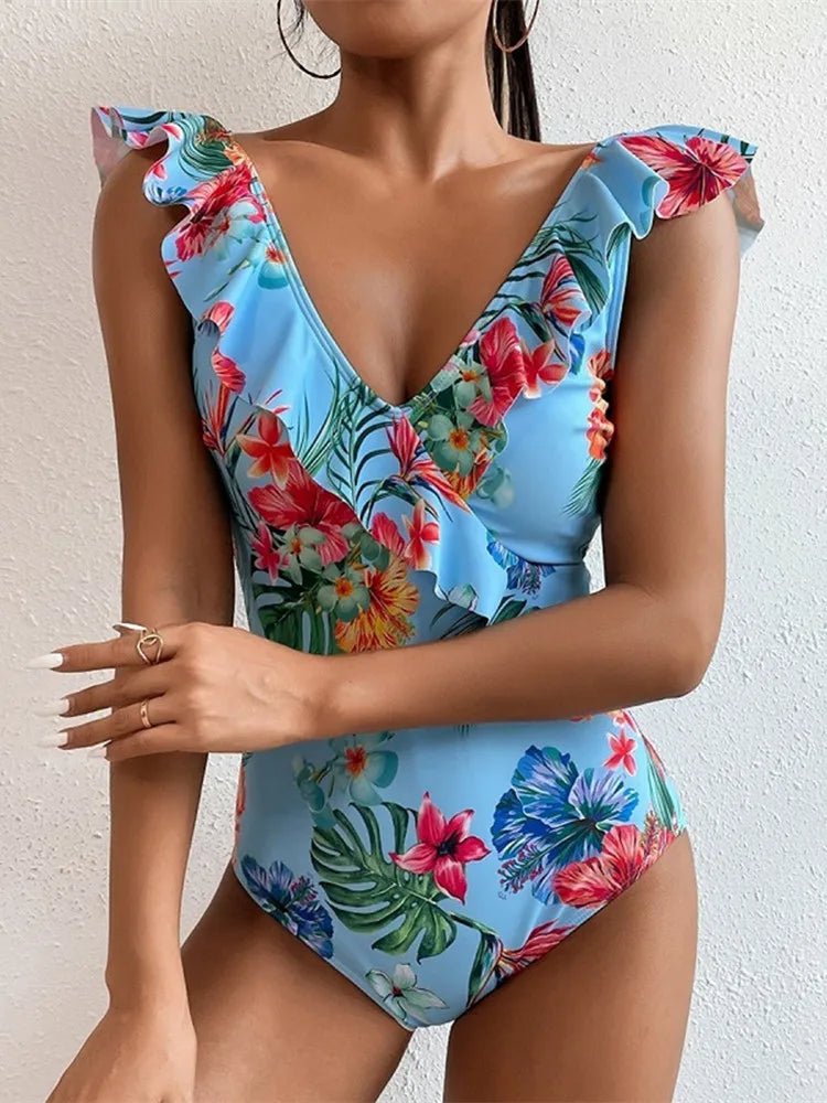 Vintage Micro Bikini Backless One Piece Set
