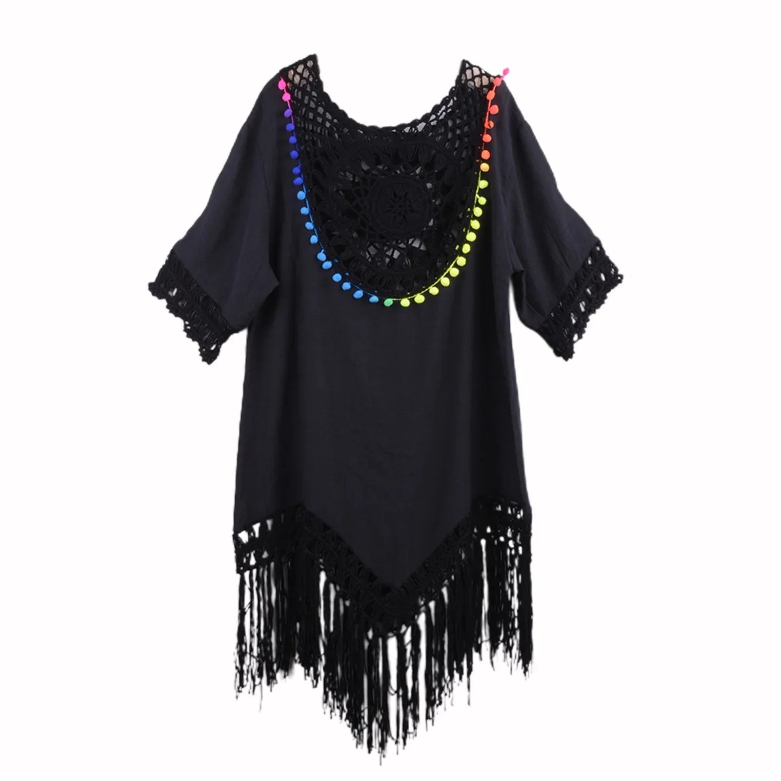 Hollow Out Crochet Bikini Cover Up