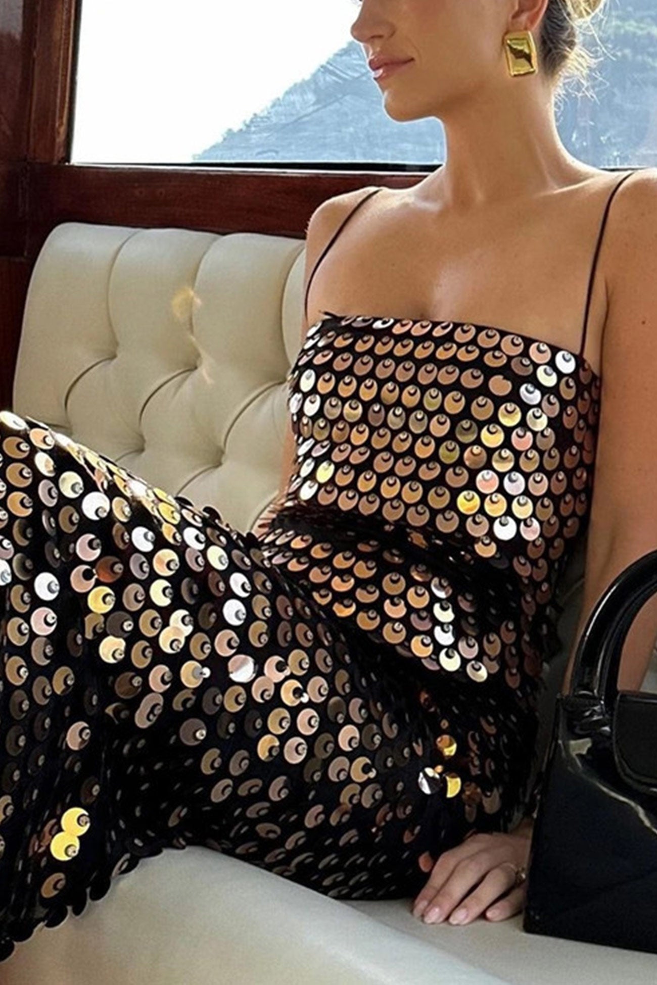 Sequins Pack Hip Cami Dress - Fashionpara