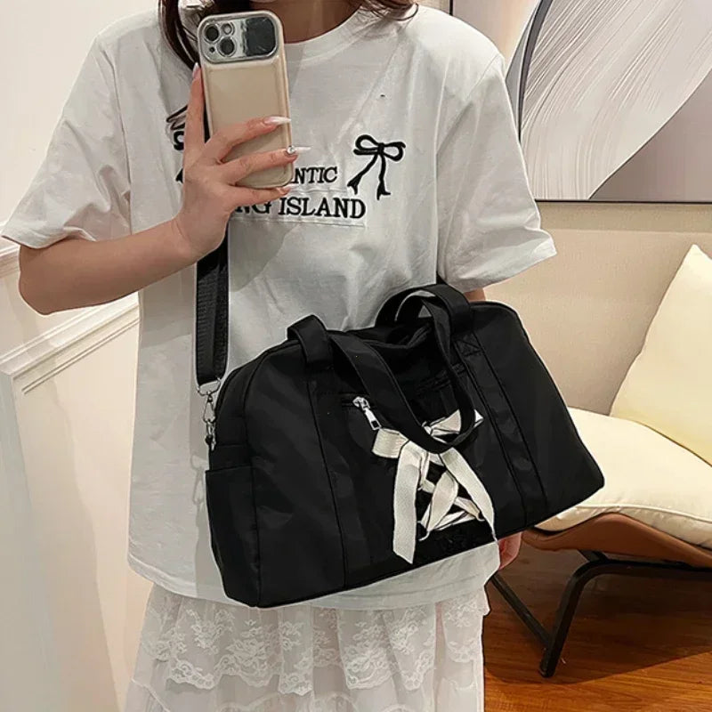 Nylon Sewing Thread Crossbody Shoulder Bag