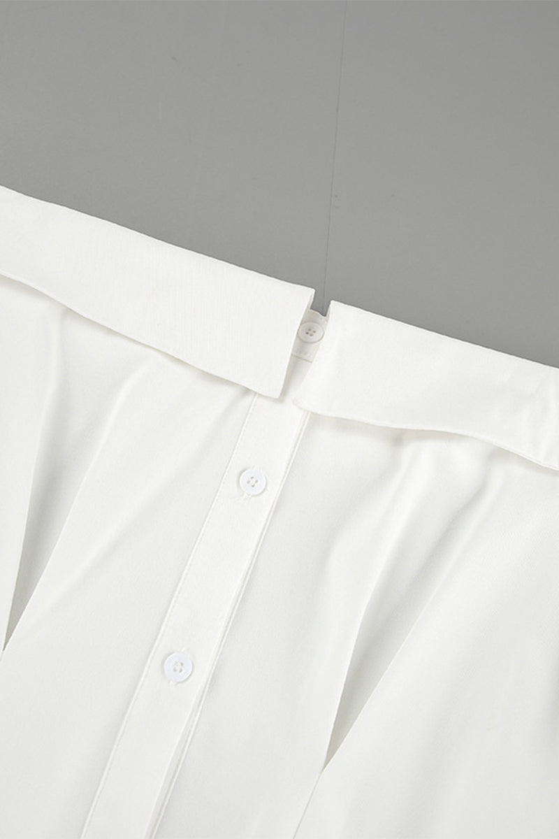 Sexy Buttons Off Shoulder Blouses