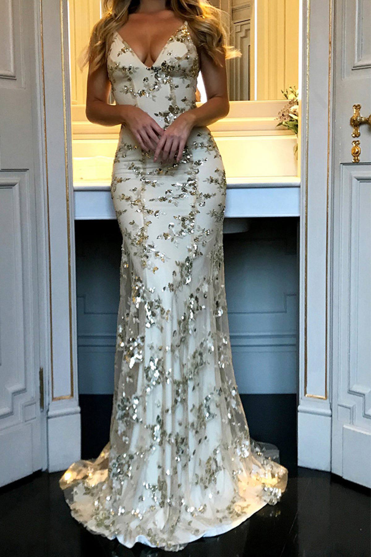 Sexy Mermaid Sparkly Prom Dress - Mislish