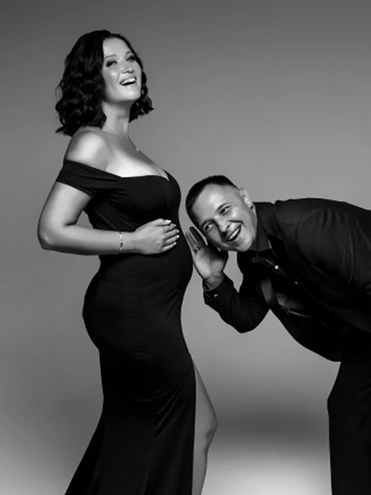 Red Off Shoulder Mermaid Bodycon Split Christmas Party Dress - Fashionpara