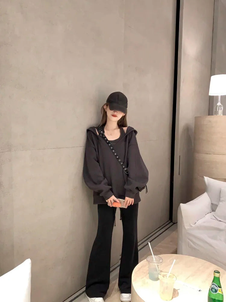 Slouchy Casual Solid Oversized Hoodie 3