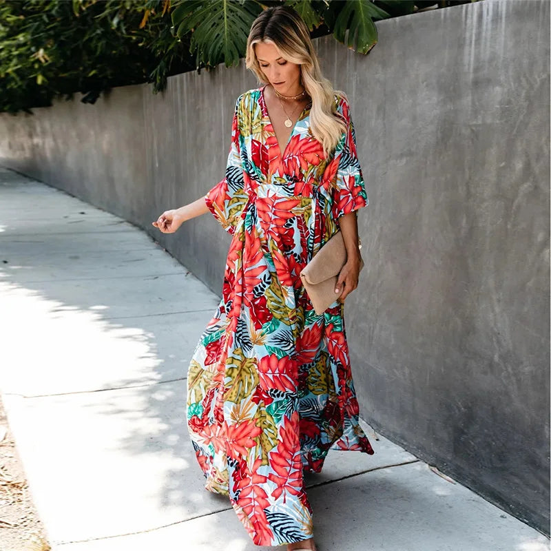 Crochet Kaftan Tunic Summer Beach Cover Up