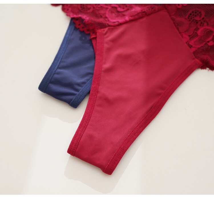 2Pcs/Lot Lace Lingerie Temptation Low-waist Panties