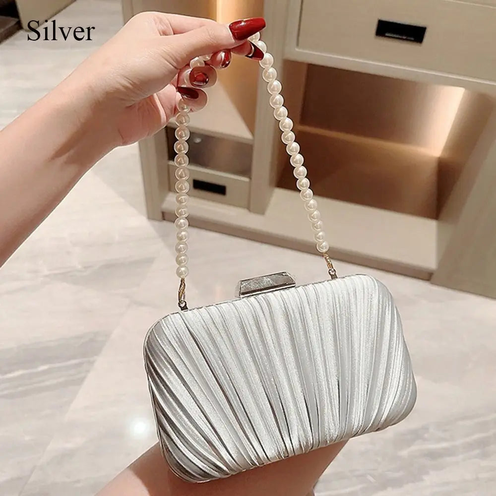 Silk Evening Bag Elegant Fashion Banquet Clutch Bag