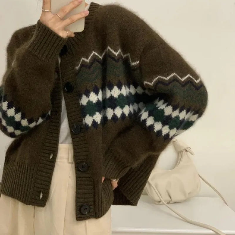 Loose O-neck Office Cardigan 5