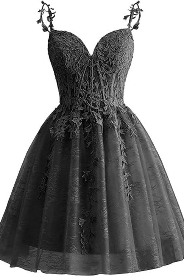Short Sky Blue A-Line Embroidery Party Sweet 16 Dresses