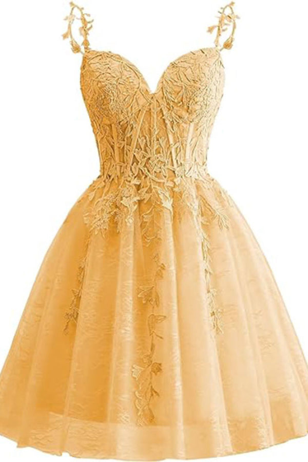 Short Sky Blue A-Line Embroidery Party Sweet 16 Dresses
