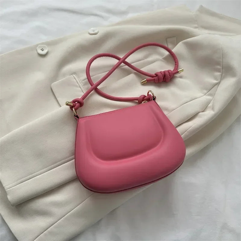 Purple Retro PU Leather Crossbody Shoulder Bag