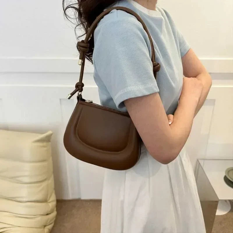 Purple Retro PU Leather Crossbody Shoulder Bag