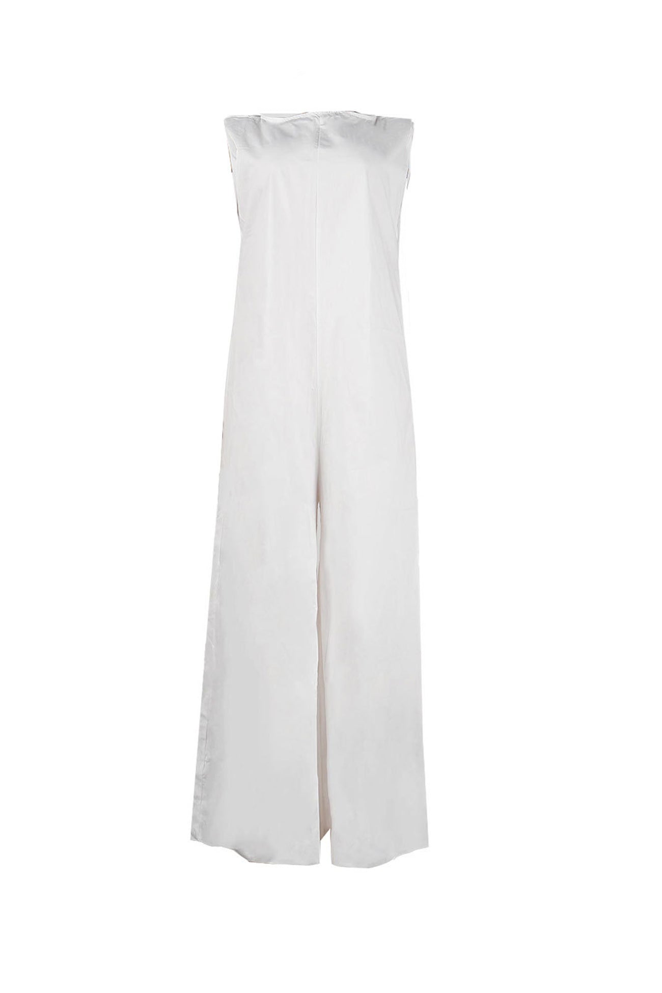 Solid Sleeveless Wide Leg Jumpsuits - Fashionpara