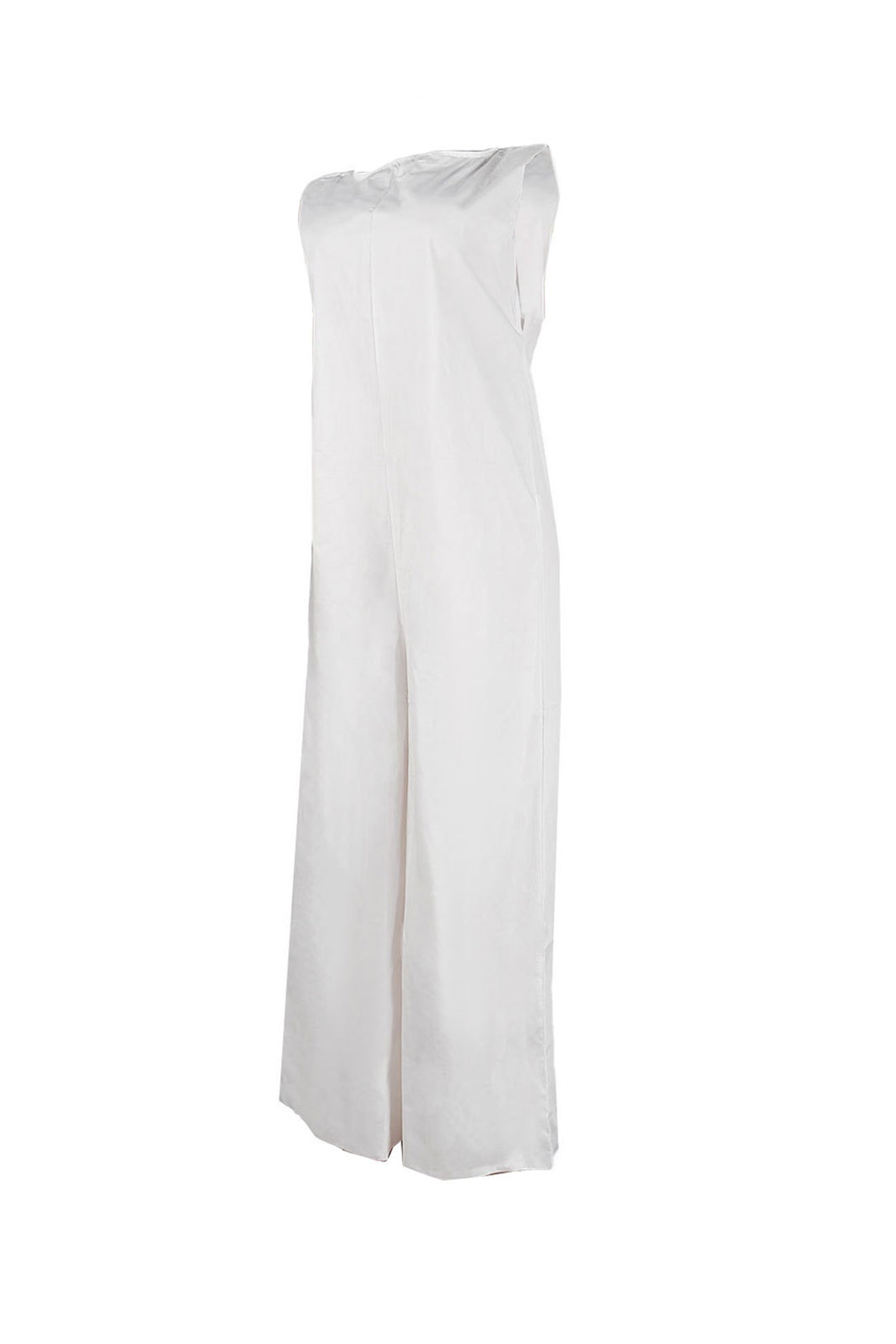 Solid Sleeveless Wide Leg Jumpsuits - Fashionpara