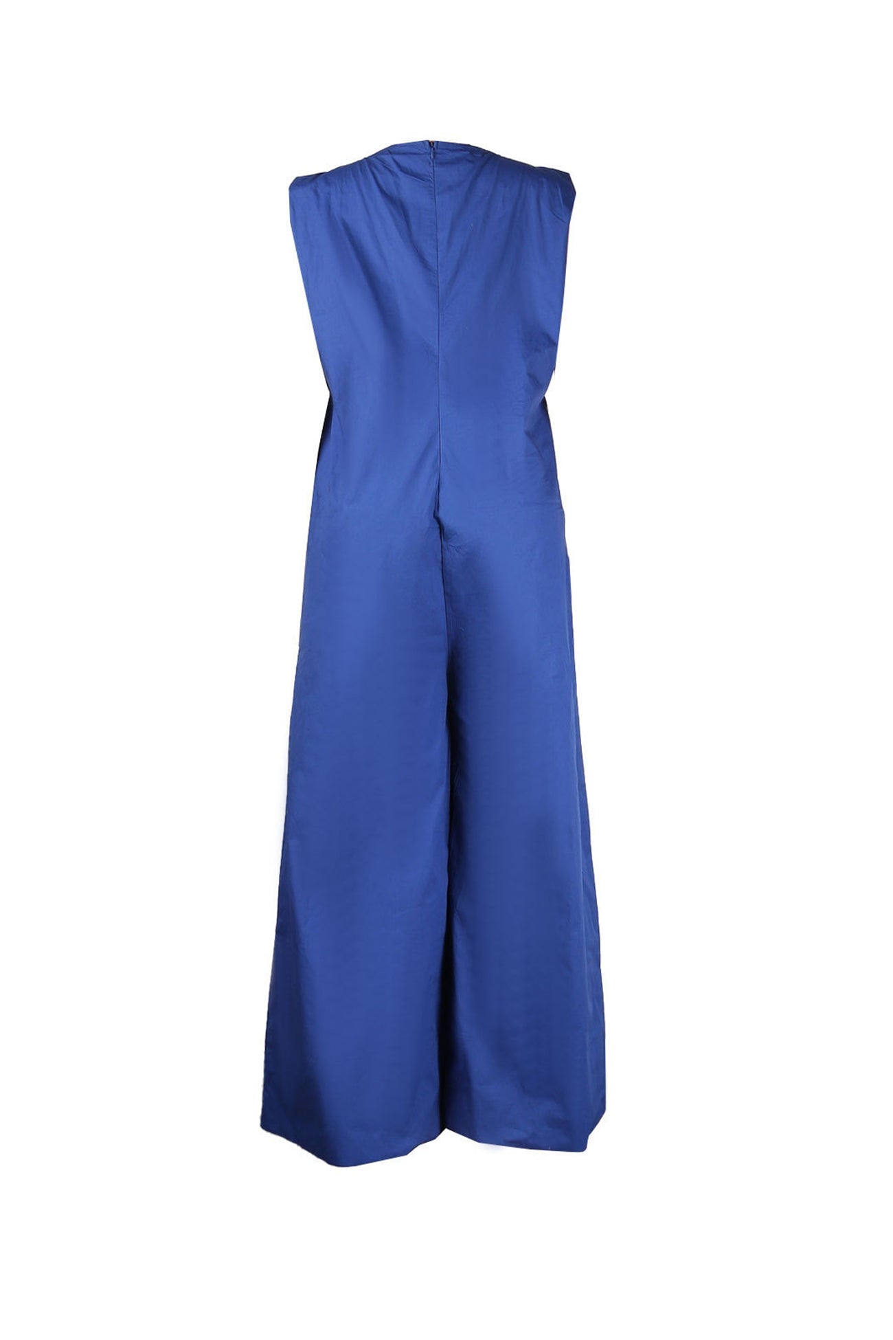 Solid Sleeveless Wide Leg Jumpsuits - Fashionpara