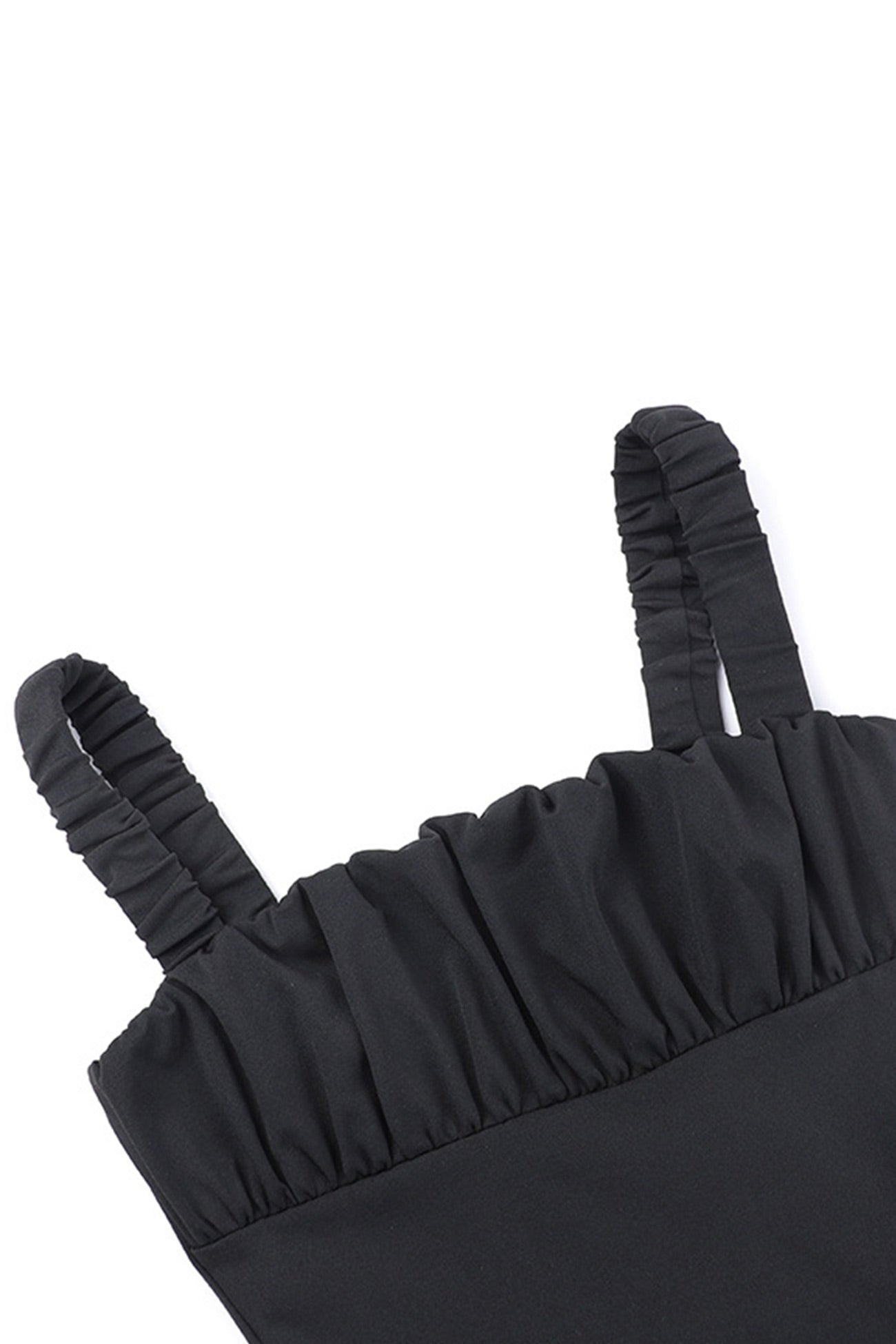 Solid Square Neck Corset Tutu Mini Dress