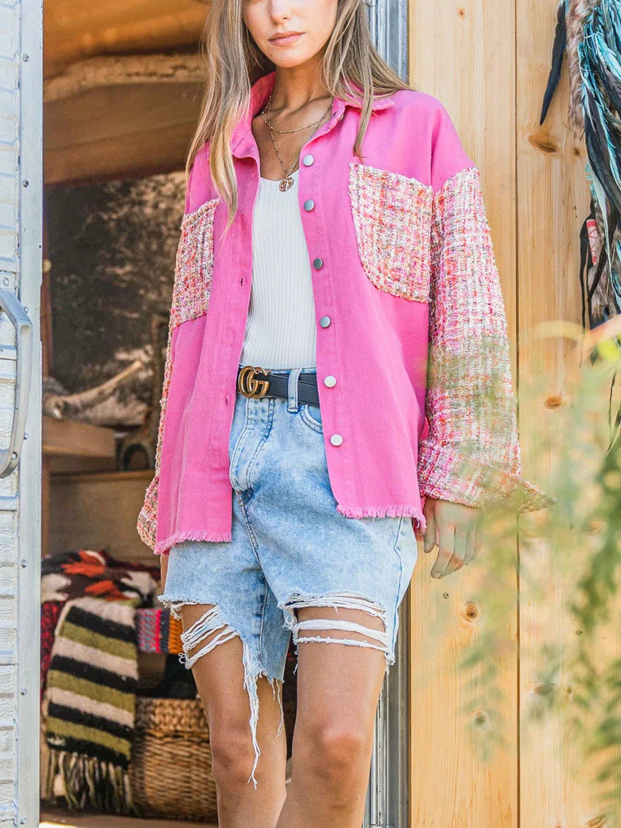 Splicing Elegant Fashion Loose Chic Commuting New Autumn Coats - Fashionpara