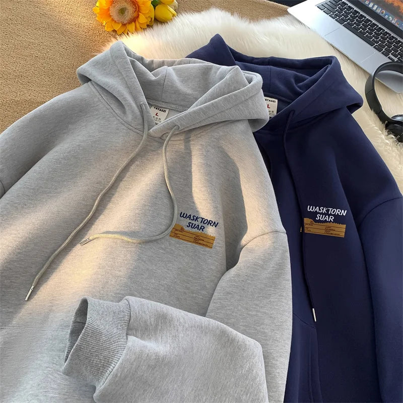 Spring Letter Graphic Streetwear Hoodie