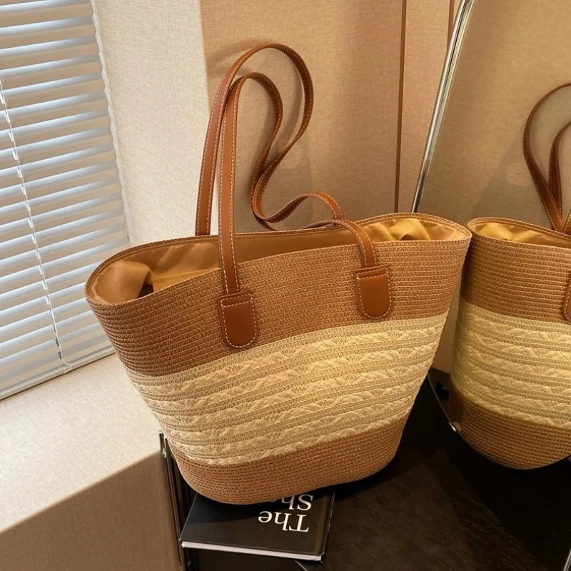 Summer Straw Bag Large Capacity Shoulder Bag