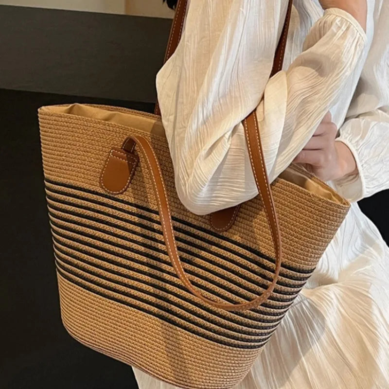 Summer Straw Bag Large Capacity Shoulder Bag