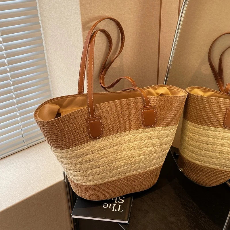 Summer Straw Bag Large Capacity Shoulder Bag