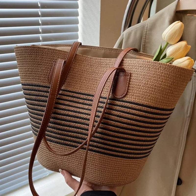 Summer Straw Bag Large Capacity Shoulder Bag