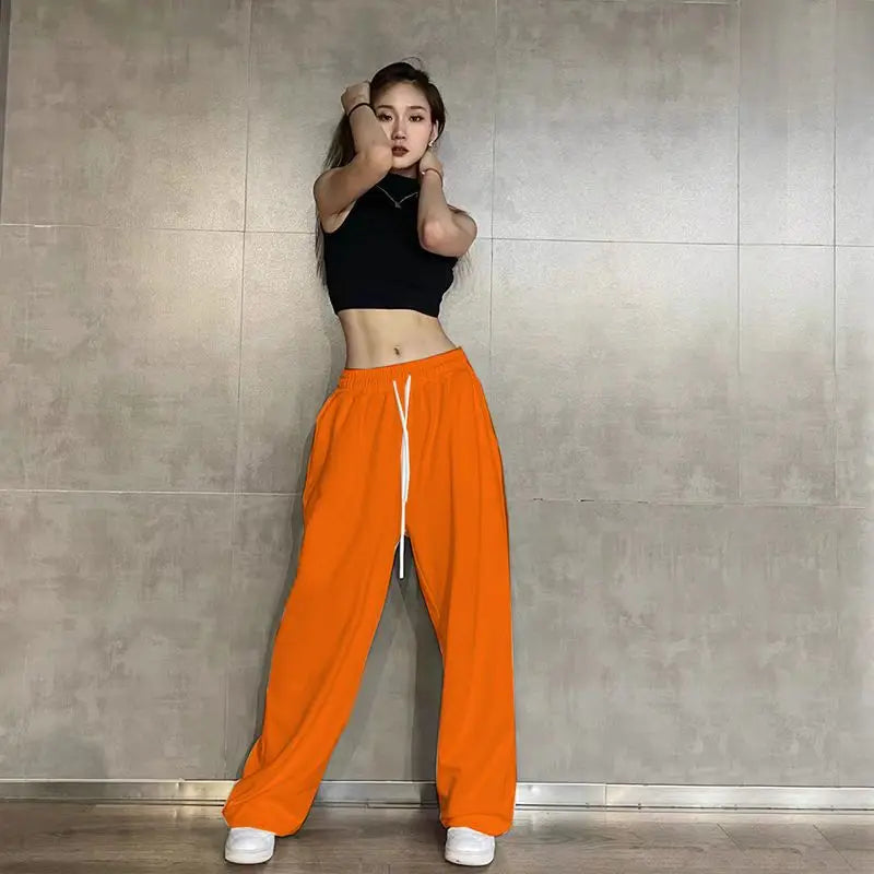Elastic Waist Casual Jogging Pants