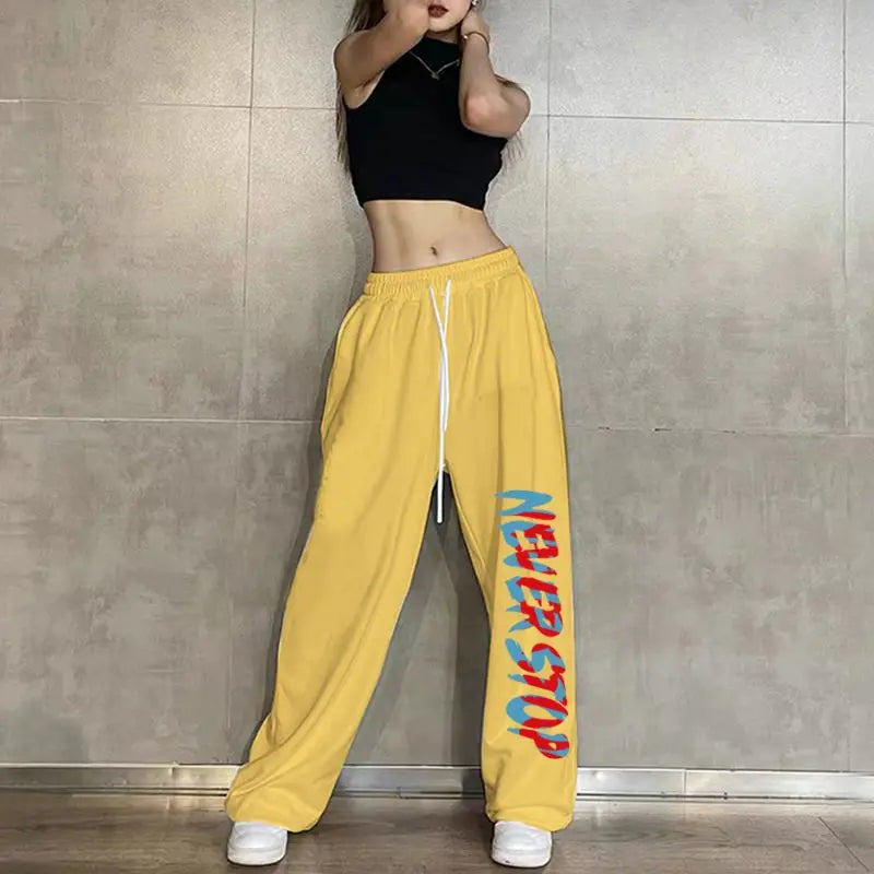 Elastic Waist Casual Jogging Pants