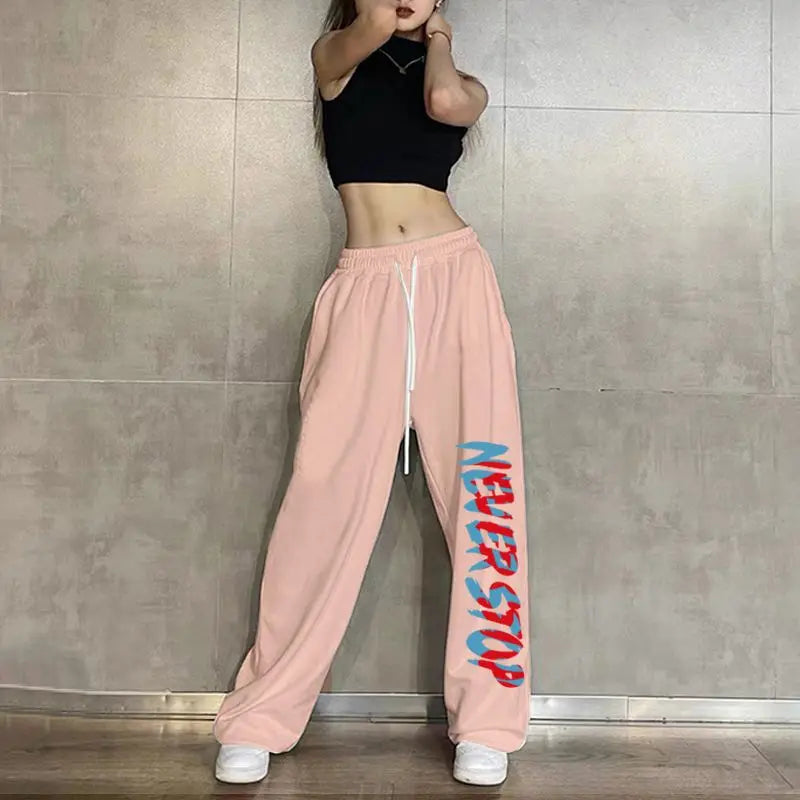 Elastic Waist Casual Jogging Pants