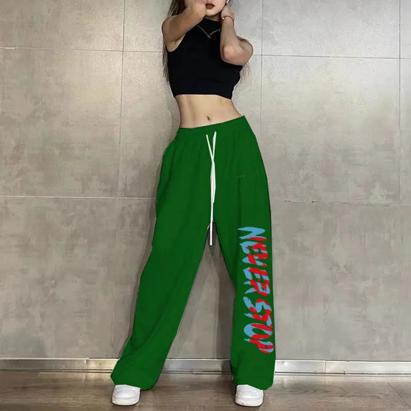 Elastic Waist Casual Jogging Pants