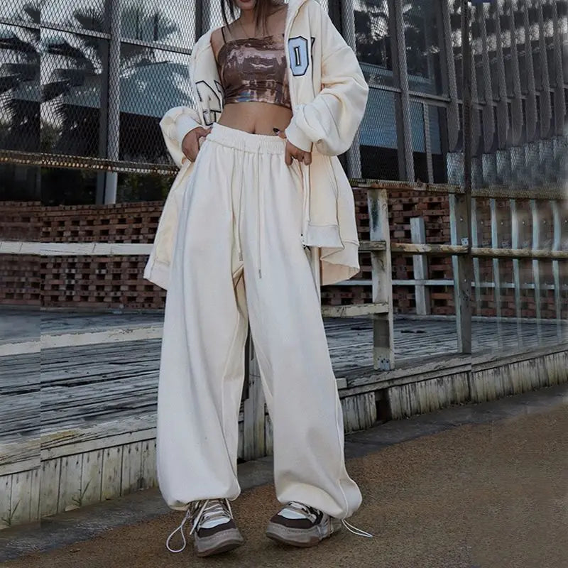 Elastic High Waist Dance Pants