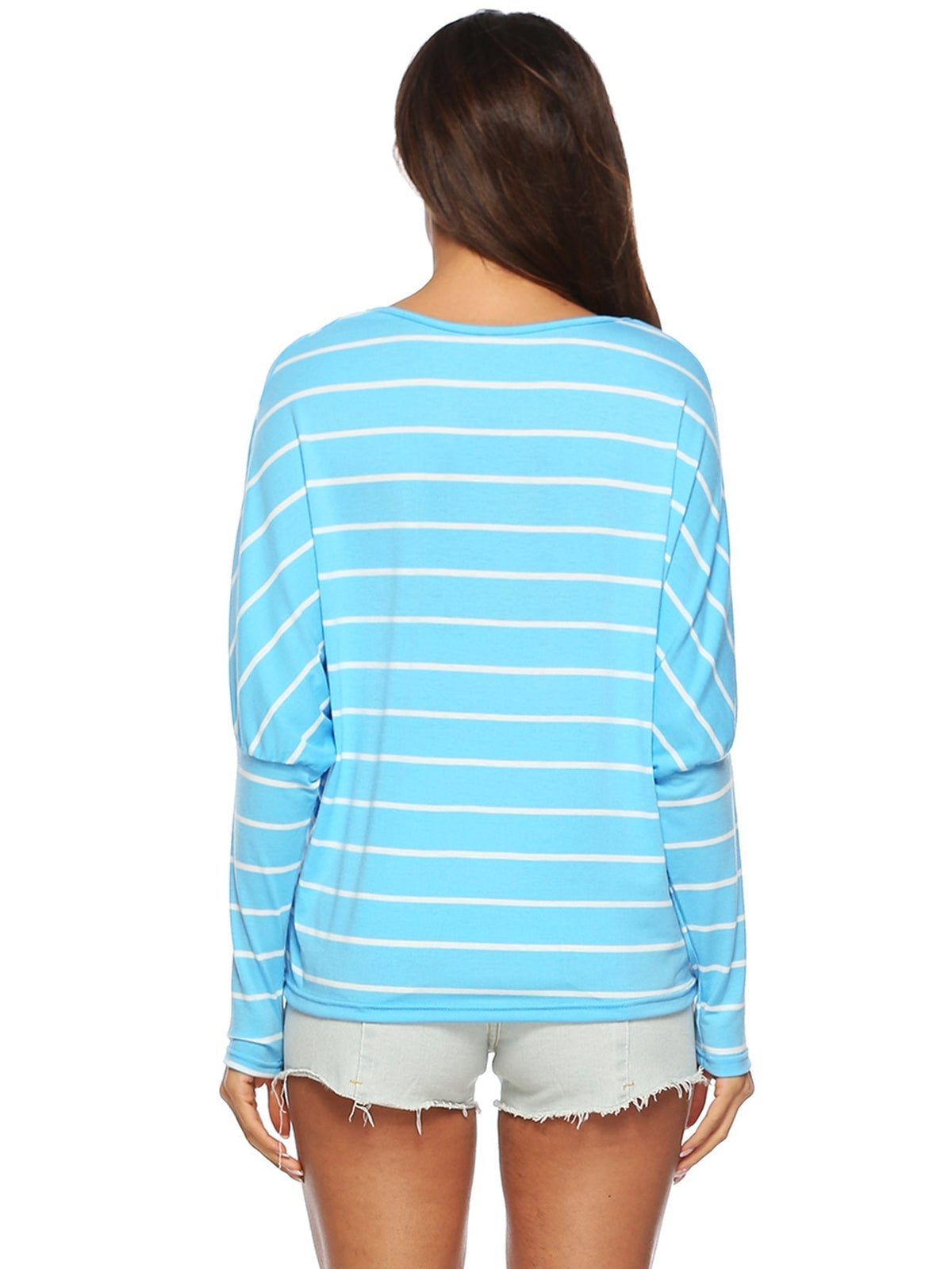 KittenAlarm - Striped Batwing SleeveTop