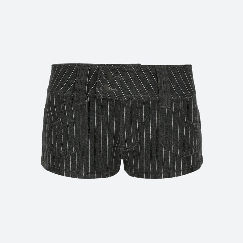 Striped Micro Shorts