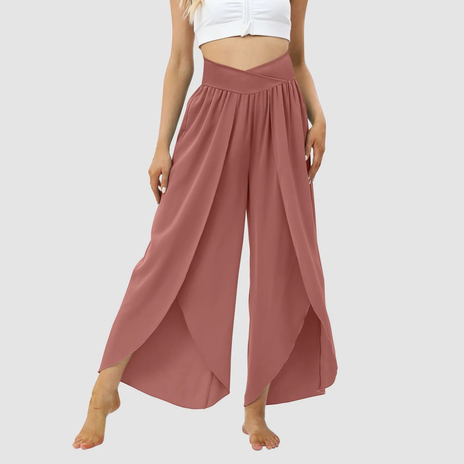 Tulle Ruffled Pleated Summer Pants