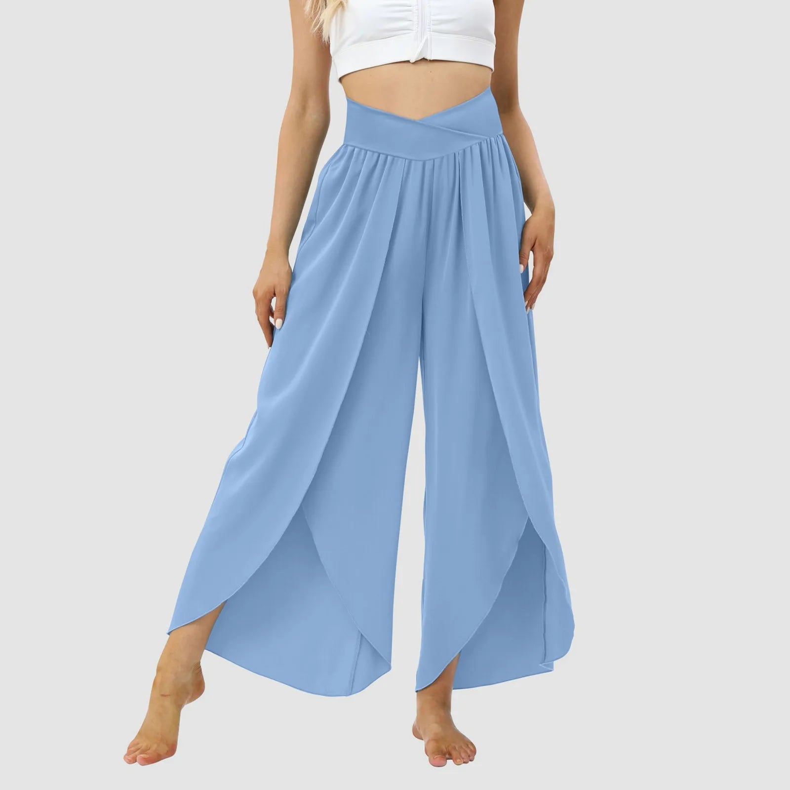 Tulle Ruffled Pleated Summer Pants