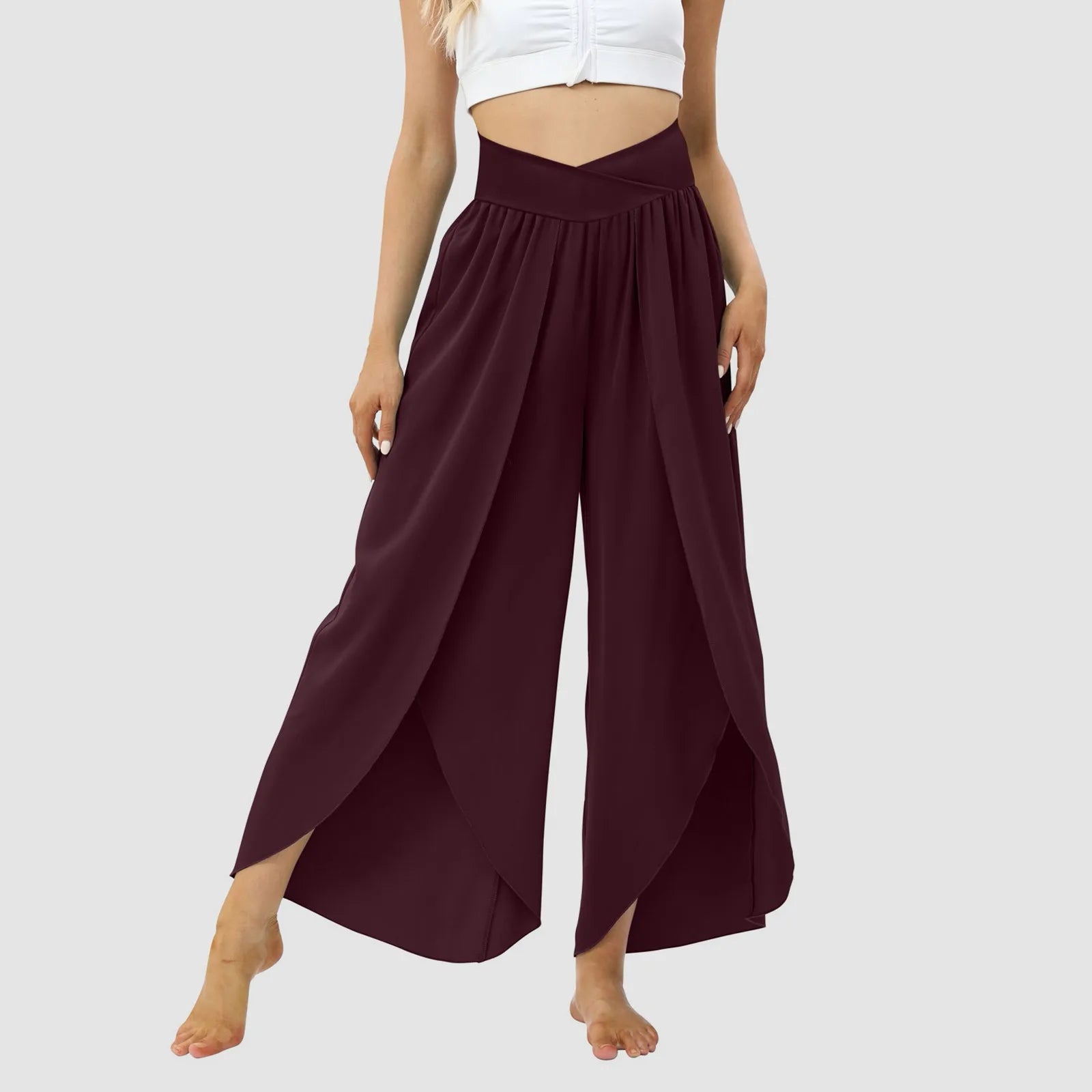Tulle Ruffled Pleated Summer Pants