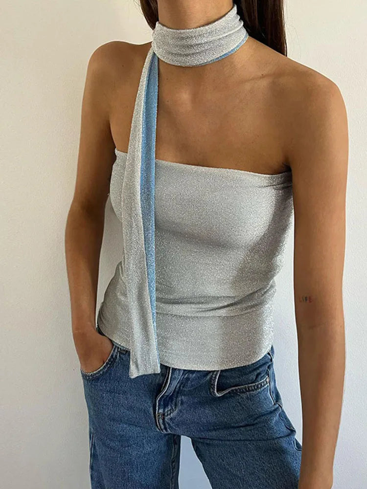 Summer Clothes Vest Hipster Concise Skinny Sleeveless Baring Crops Casual Street Clothing Tank top