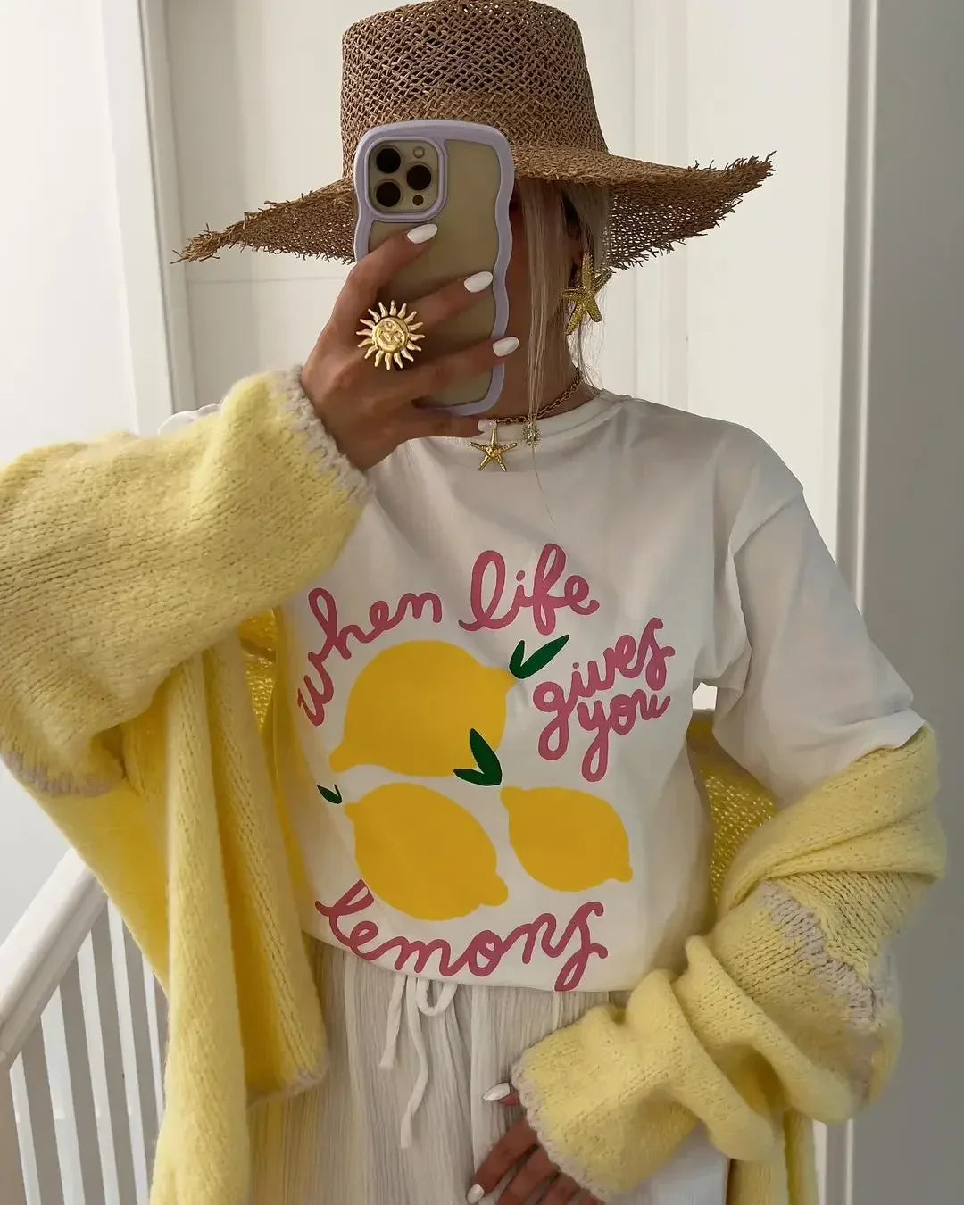 Summer Cute Graphic T-shirt - Fashionpara